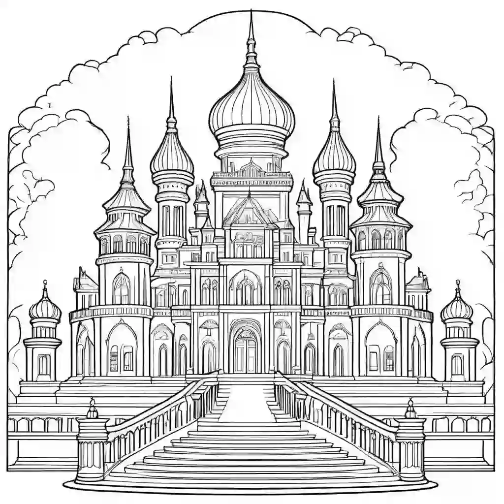 Palaces coloring pages